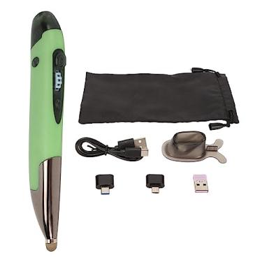 Imagem de Mouse caneta QANYEGN, mouse stylus óptico Bluetooth recarregável, mouse caneta sem fio de modo duplo 2.4g para laptops PC (Green)