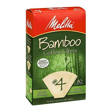 Imagem de Filtros de Café Bambu Melitta 80 unidades (3 Count) - Compatível com Cafeteira