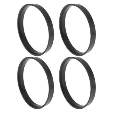 Imagem de INFINAUTO Anéis centralizados de cubo de roda de carro de 78,1 mm a 73,1 mm rodas de policarbonato preto eixo central amortecedor Hubrings 4 peças
