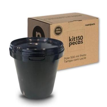 Imagem de Pote Prático Para Líquidos Preto - 150 Pçs - Nastripack