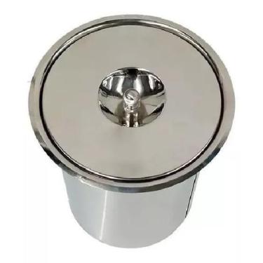 Imagem de Lixeira De Embutir 05 Litros Inox Pias Bancadas Mármores