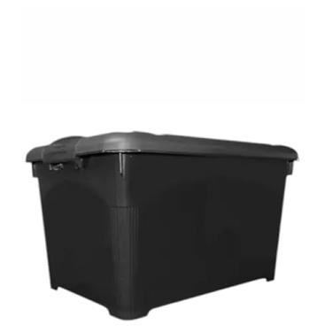 Imagem de Caixa Organizadora 95l Com Tampa, Alças, Travas E Rodinhas Tipo Contêiner (1 pcs)