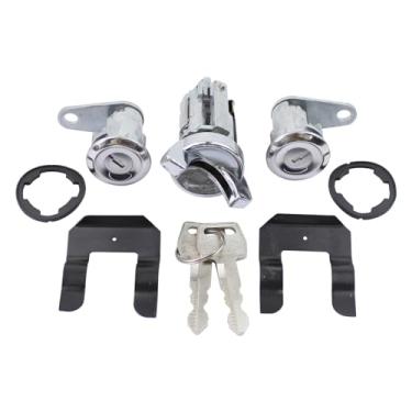 Imagem de MOTOKU Interruptor de ignição e cilindro de fechadura de porta com kit de chaves para Ford Bronco F-150 F-250 F-350 Ranger E-150 Econoline Club Wagon 1980-1992