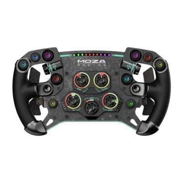 Imagem de Volante Gamer Simulador Moza GS V2 Steering Wheel Microfiber, preto