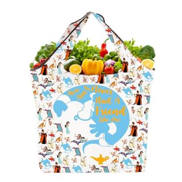 Imagem de TOBGBE Presentes de contos de fadas You Ain't Never Had A Friend Like Me Sacos de mercearia reutilizáveis dobráveis para fãs de filmes mágicos, You Ain't F Te