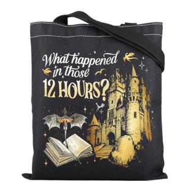 Imagem de ZJXHPO Dragon 4th Tote Bag What Happened In Those 12 Hours Sacola reutilizável de mercearia Dragon Rider Bolsa de ombro, Bolsa de 12 horas, Medium