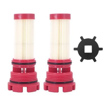 Imagem de Dokili Filtro De Combustível Compatível Com Motores Popa Mercury Verado Optimax Dfi 75-250 Hp Sierra Motors 8M0060041 35-884380T 35-8M0020349 Quicksilver 8M0122423 18-7981 Chave Ferramenta, Pacote 2