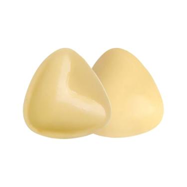 Imagem de GSHLLO 2 peças de almofadas adesivas dupla face para sutiã de silicone inserções de bojo autoadesivo de esponja de mama push up sutiãs pegajosos inserções de enchimento para sutiã sem alças