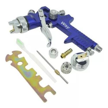Imagem de Pistola Pintura Gravidade Profissional Hvlp 2 Bicos 1,4 E 1,7mm - naka