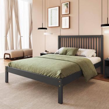 Imagem de Cama de Casal de Madeira Maciça para Colchão 138x188cm Multimóveis CR35276