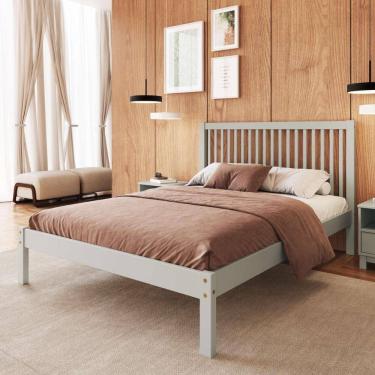 Imagem de Cama de Casal de Madeira Maciça para Colchão 138x188cm Multimóveis CR35276