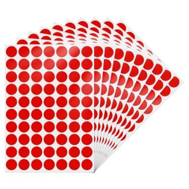Imagem de YIKIADA Adesivos de bolinhas coloridas de 9,5 cm, etiquetas redondas coloridas com código de cores, círculo de preços, etiquetas à prova d'água para escritório, sala de aula, quintal, venda 700 peças