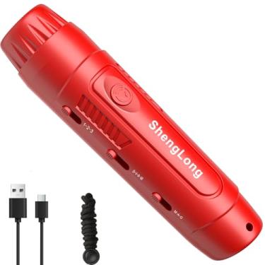 Imagem de Shenglong Apito eletrônico para treinadores com carregamento USB 3 tons e 3 apitos de mão de alto volume apito para esportes ao ar livre para adolescentes, árbitros, apito com cordão de emergência