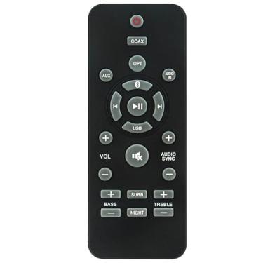 Imagem de 996580004176 Controle remoto de barra de som de substituição aplicável para Philips Soundbar HTL1170B HTL1177B HTL1170B/F7 HTL1177B/F7