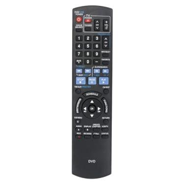Imagem de Controle remoto de substituição N2QAYB000197 compatível com gravador de DVD Panasonic DMR-EZ485VK DMR-EZ37V DMR-EZ485V DMR-EZ48V