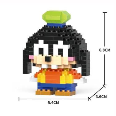 Imagem de Brinquedo Blocos de Montar Infantil Brinquedo Educativo Animais De Bri