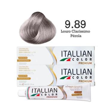 Imagem de 2 Unidades Coloração Itallian Color 9.89 Louro Claríssimo Pérola - Ita