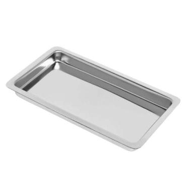Imagem de Bandeja Inox 23x11x1cm para Procedimentos Hospitalar Médico Veterinári
