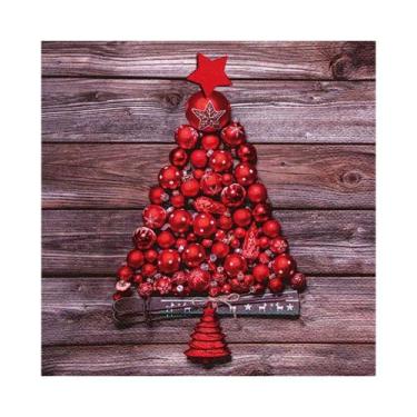 Imagem de Guardanapo de Papel Árvore e Bolas de Natal Ti-Flair 33x33cm