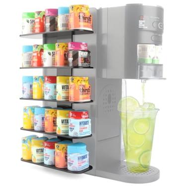 Imagem de Suporte de cápsulas para máquina de refrigerante para sistema de bebida Ninja Thirsti, suporte de armazenamento de 25 sabores para sistema de bebida Ninja Thirsty, organizador de cápsulas para