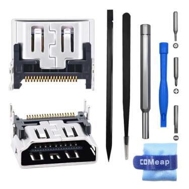 Imagem de COMeap PS5 HDMI Port Replacement, HDMI Port Replacement for Sony Playstation 5 PS5 Socket Jack Interface Connector Repair Tool Kit for PS5 Console (2-Packs)