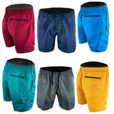 Imagem de Kit 5 Short Mauricinho oTactel Surf Liso Masculino Fitness - Sol Magaz