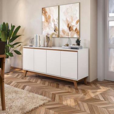 Imagem de Aparador Kappesberg 4 Portas Branco 156cm