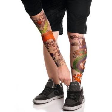 Imagem de Meia Manguito Tatuagem Para Braço Proteção Solar Sortida - JW SHOP