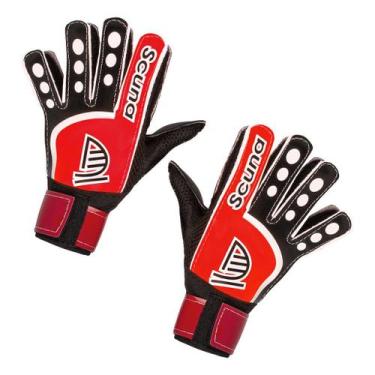 Imagem de Luva Futebol Goleiro Infantil Campo Gn-1 - SCUNA, Vermelho, M