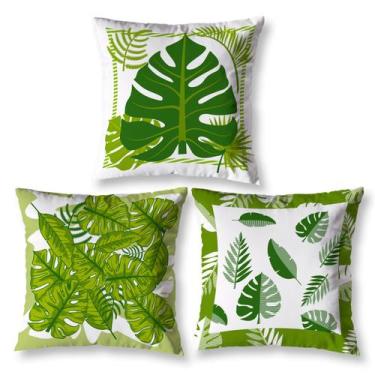 Imagem de Kit 3 Almofadas 40cm x 40cm Sala Sofá Decorativas Estampadas Coloridas