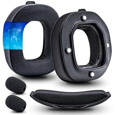 Imagem de CCRE Almofadas De Substituição Para Fone Ouvido Astro A40Tr A40 Tr - Kit Modificação/Gel Refrescante/Acessórios A40Tr/Almofada Auricular/Protetores Auriculares (Preto)