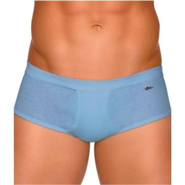 Imagem de Cueca Zorba 185 Slip Linea 100% Algodão Bojo com Abertura, Denin, P
