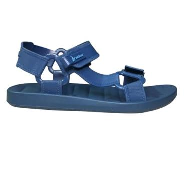 Imagem de Sandália Masculina Rider Free Style Esportiva Moto Caminhada Trabalho com Adesivo Colante PVC Reforçado (Azul, BR, Adulto, Numérico, 41)