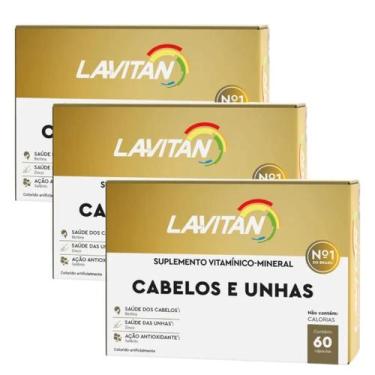 Imagem de Lavitan Cabelos E Unhas 60 Cápsulas Kit 03 Unidades - Cimed