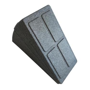 Imagem de simhoa 3 peças de placa inclinada de espuma para maca de panturrilha ajustável antiderrapante leve multiuso para parque, casa, escritório portátil, Cinza