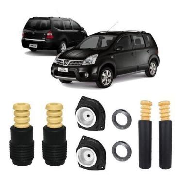 Imagem de 2 Kit Coxim Dianteiro Batente Traseiro Livina 2012 2013 2014 - QualyKi