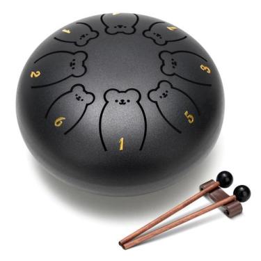 Imagem de Tambor de língua de aço CAHAYA CY0359 de 6 polegadas 8 notas com acess