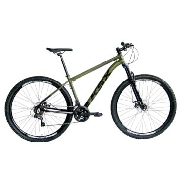 Imagem de Bicicleta Bike Aro 29 MTB Alumínio KSX SD7 21V Câmbio Especial S. Cabeamento Interno UCL Unissex (PRETA C/VERDE MILITAR (ADS PRETO), 17)