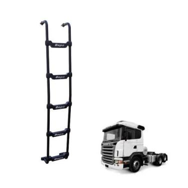 Imagem de Escada Traseira Scania S6 Ntg 2021 2022 P G 5 Degraus Preto - Bepo