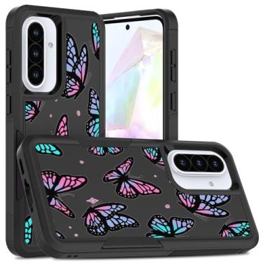 Imagem de Capa de telefone para Samsung Galaxy A36 5G Butterfly Samsung A56 capa 2 em 1 camada dupla choque capas protetoras finas para Samsung A36 capas de telefone