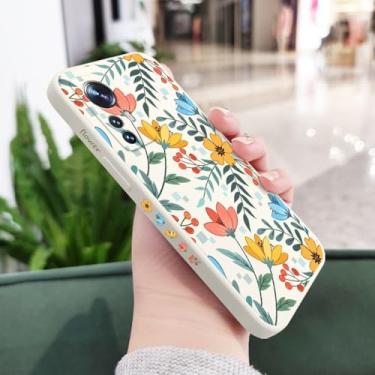 Imagem de Capa de celular com estampa de flores coloridas para Xiaomi 14 14T 13 12 11 Ultra 13T 11T 10T 9T Pro Lite Poco X7 F4 X4 M4 M3 X3 Pro 4G 5G GT, branca 2, para Xiaomi 12X