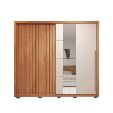 Imagem de Roupeiro Casal 2 Portas Correr Caemmun Romanus Lux 2,40m c Espelho Fre