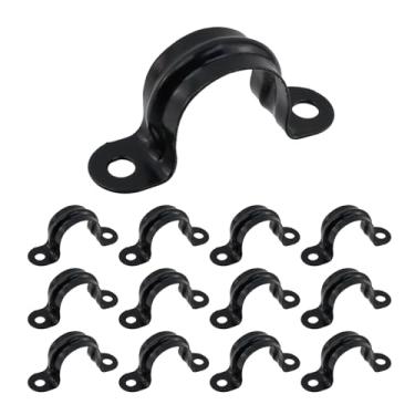 Imagem de Bitray 12 peças de correia de tubo resistente de metal U braçadeira de conduíte para tubo de 26 mm (1")