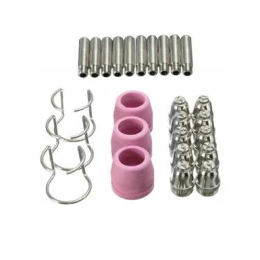 Imagem de AG-60 Consumíveis de cortador de plasma, SG-55 AG-60 WSD-60 Acessórios de cortador de plasma para CUT55/CUT55PRO, 26 peças