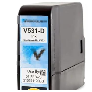 Imagem de CIJPARTS Cartucho de tinta original V496-D para impressora jato de tinta da série VJ 1000 Blue Ink Food Grade