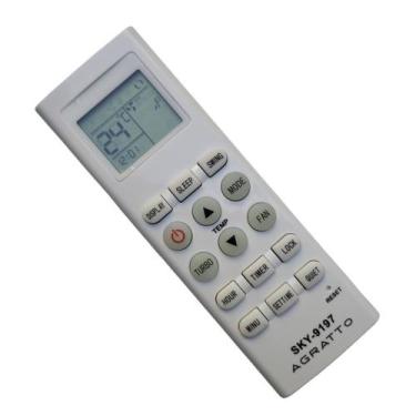 Imagem de Controle Remoto Importado P/ Ar Agratto Vogga Teclas Embor - SKY