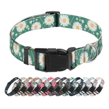 Imagem de SXboxing Coleira para cães, coleira fofa para cães pequenos, médios e grandes, coleiras macias personalizadas para animais de estimação com fivela de liberação rápida para caminhada, corrida