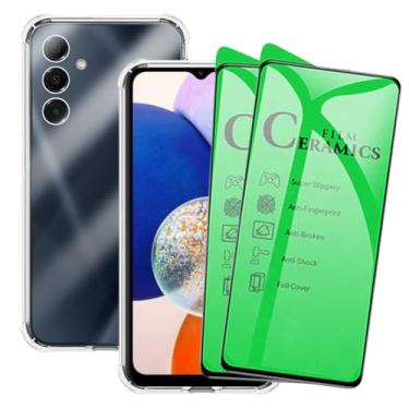 Imagem de Kit Capa Capinha Case + 2 Películas De Cerâmica Anti Impacto Para Samsung Galaxy A14