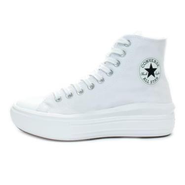 Imagem de Tênis Converse Chuck Taylor All Star Move Hi Branco CT15460002 (BRANCO, BR, Adulto, Numérico, G, 42)
