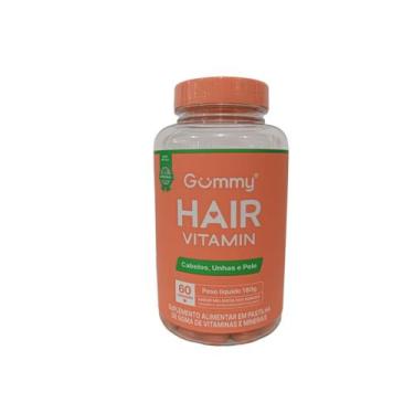 Imagem de Gummy Hair Suplemento Alimentar Melancia 60 Gomas 180g